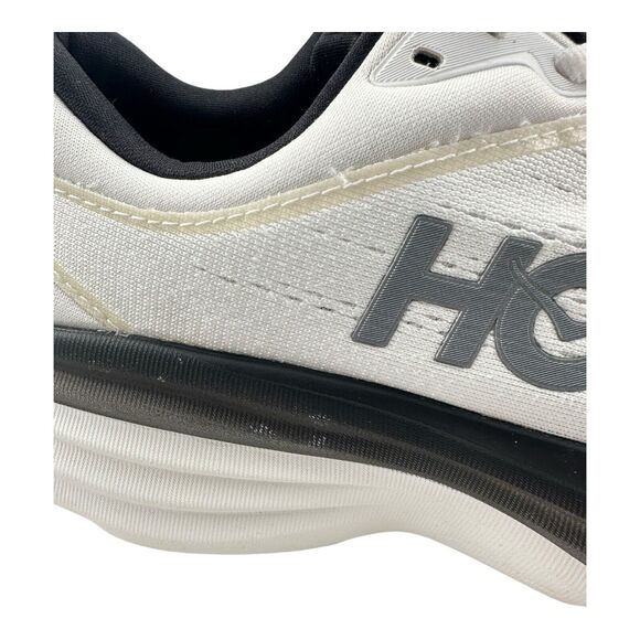 Hoka One One Bondi 8 White Black Men Runner Road Running Shoes 1123202 Sz 9D main image 7